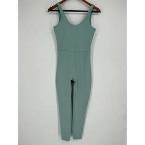 Girlfriend Collective Scoop Unitard Sz M Pond Blue One Piece